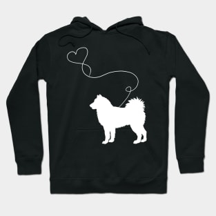 dog cute alaskan malamute heart Hoodie